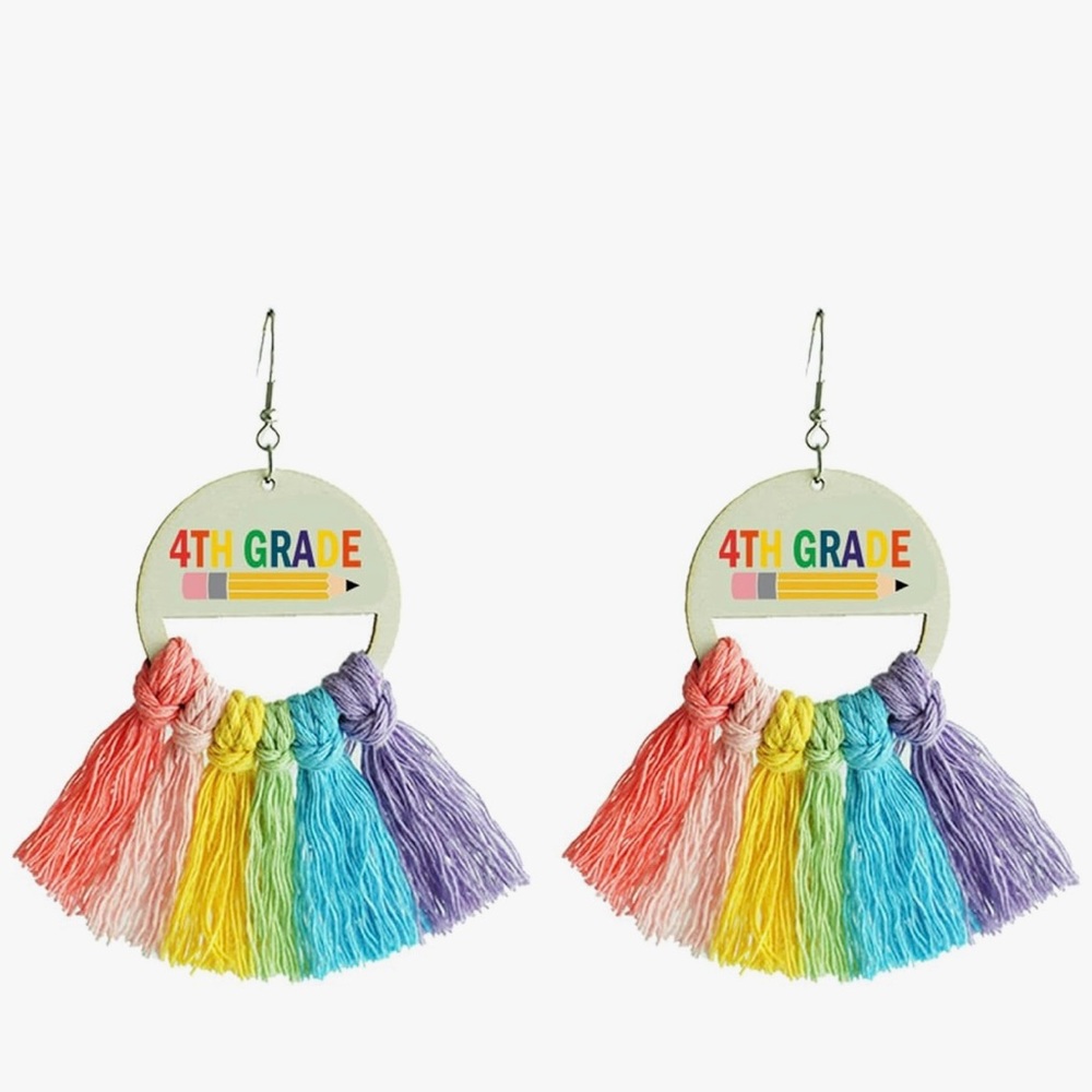 Teacher Earrings Back to School Teacher Earrings 
6th grade